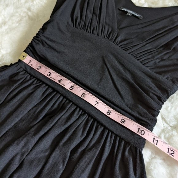 Betsey JOHNSON black jersey knit dress p xs small pockets - Picture 11 of 12